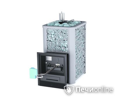 Печь для бани на газу ИзиСтим Ялта 15 Хохлома Premium под газ в Тюмени